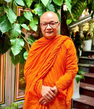 Hòa thượng Lý Hùng, Ủy viên Hội đồng Trị sự, Phó Trưởng ban Trị sự Giáo hội Phật giáo Việt Nam thành phố Cần Thơ, Phó Hội trưởng Thường trực Hội Đoàn kết sư sãi yêu nước thành phố Cần Thơ. Ảnh: Thanh Liêm - TTXVN