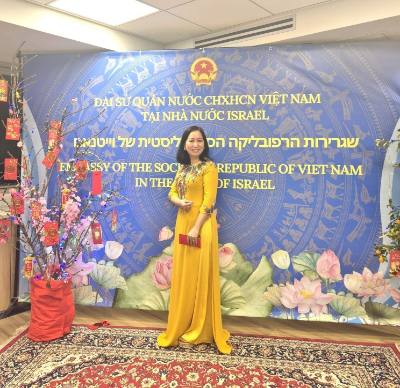 Bà Nguyễn Thị Sơn - Việt kiều tiêu biểu tại Israel. Ảnh: Thanh Bình - PV TTXVN tại Israel