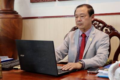 Ông Nguyễn Thanh Duy, Chủ tịch Hội đồng quản trị, Tổng Giám đốc Công ty HD Group đồng thuận cao với các mục tiêu tăng trưởng được xác định trong Nghị quyết Đại hội XIV của Đảng. Ảnh: Thanh Sang - TTXVN